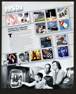 US 3187 - Celebrate the Century - 1950s