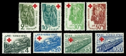 Bulgaria 553-60,  Red Cross Assistance New Colors