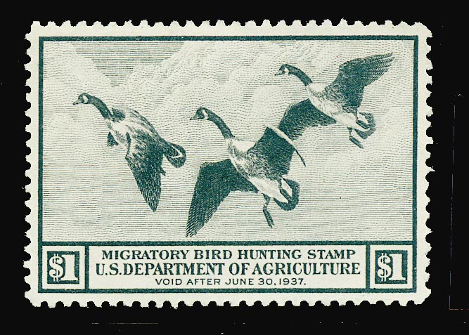 "RW3, VF NH Canada Geese Duck Stamp"