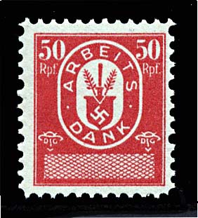 Arbeits Dank Dues Stamp 50 pf.