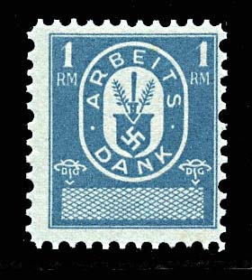 Arbeits Dank Dues Stamp 1 RM..