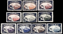 Germany Lost Colonies Mourning Stamps