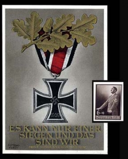 1939 Iron Cross w/Palm Medal PPC