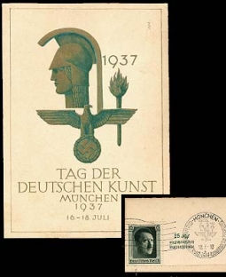 1937 German Art Day Propaganda Card