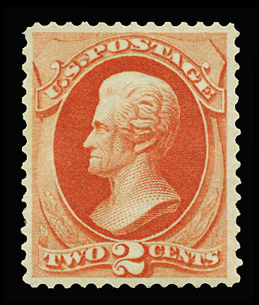 US 178 1875 Two-cent Orange Jackson: Allstamp.net
