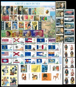 2008  US Commemorative Stamp Year Set. #4221/92, 4333-73*