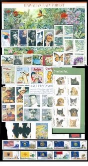 2010  US Commemorative Stamp Year Set.  #4303-12, 4435-6, 4440-85