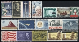 1962  US Commemorative Stamp Year Set;  1191-1207
