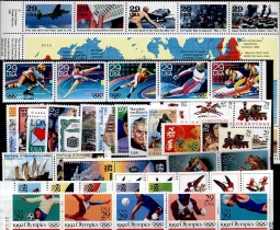 1992  US Commemorative Stamp Year Set;  2611-2720