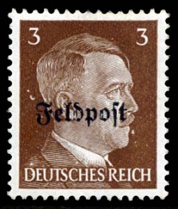 Hitler Stamp Overprinted Feldpost