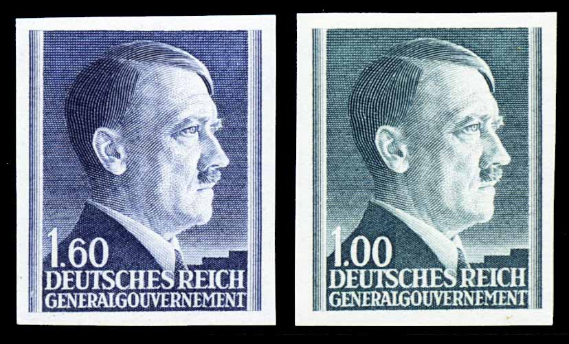 Hitler PortraitEngraved, Imperforate N94, N96