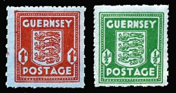 Guernsey N4-5 1942 Blue Paper Issue