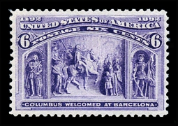 US 235  Six-Cent Columbus in Barcelona