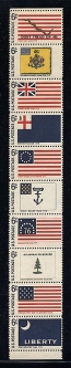 US 1345-54 1968 Historic Flags