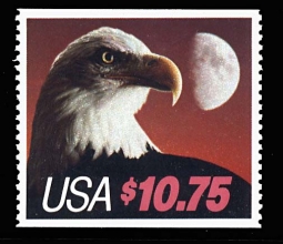 US 2122 $10.75 Express Mail Eagle and Moon
