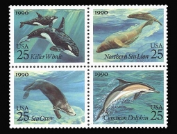 US 2508-11, 1990 Sea Mammals