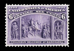 US 235  6 Cent Columbus in Barcelona