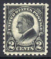 US 612 Two-cent Warren Harding