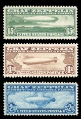 US C13-15 Graf Zeppelin Stamp Set