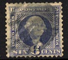 US 115 1869 Six-cent Washington