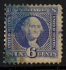 US 115 1869 Six-cent Washington