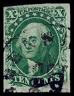 US 14 1855 10-cent Washington Ty. II