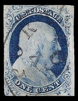 US 9 One-cent Franklin Type IV