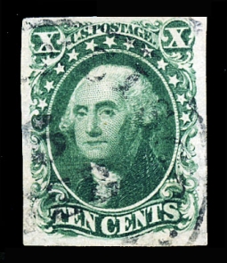US 14 1855 10-cent Washington Ty. II