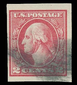 US 533 Two-Cent  Washingtron Type V Imperforate Offset