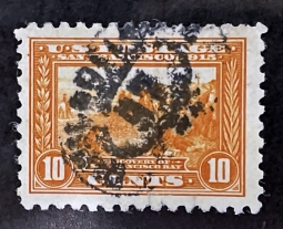 US 404 10-Cent Orange.  Discovery of San Francisco Bay, Perf. 10.