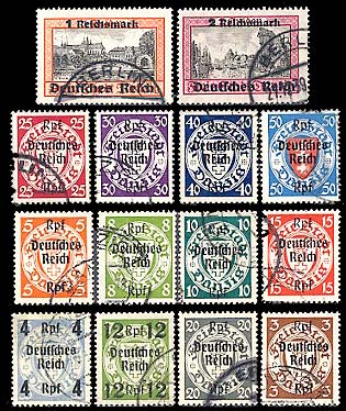 DZG 241-54 Danzig Occupation Stamp Set Used
