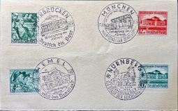 GE B116u Hitler's 1939 Birthday-Nurnberg, Munich, Saarbrucken and Memel CXLs