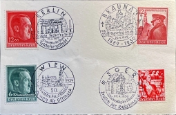 GE B137u Hitler's 1939 Birthday-Braunau, Berlin, Eger, Vienna CXLs