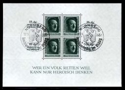 GE B106u Hitler Sheet for Nazi Congress
