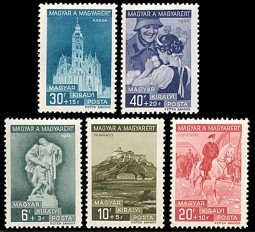 Hungary B98-102, Patriotic Scenes