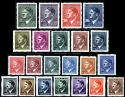 Bohemia & Moravia #62-83 & 90 Hitler Head Set NH