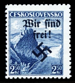 Sudetenland Rumberg 14, 2.50 Kc. Wir Sind Frei!