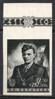 Croatia B63  Jure Francetic Imperforate