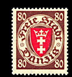 Danzig 192, Coat of Arms,  Currency Reform