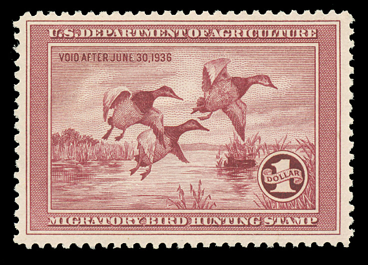 RW2, Canvasbacks Duck Stamp LH
