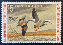 "RW39, VF NH Emperor Geese, Duck Stamp"