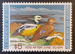 "RW40, VF NH Steller's Elders, Duck Stamp"