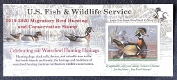RW86, 2019 Wood Duck Stamp Pane of One