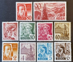1948 Allied Military Government   French Zone Baden 5N28-40
