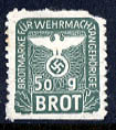 Wartime Third Reich Bread Ration Stamp 50 g