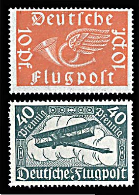 GE C1-2 First Airmail Stamps