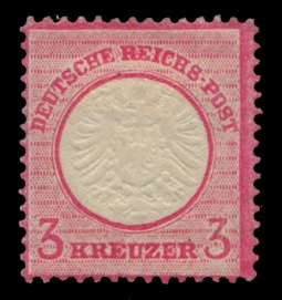 GE 23  1873 3 Kr.  Large Eagle Breast Shield