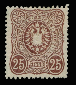 GE 33 1875 25 "Pfennige" Dark Sienna Var.
