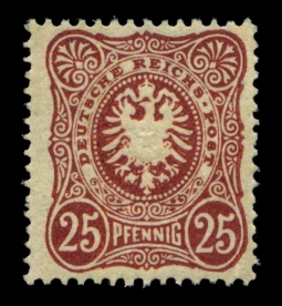 GE 41   1880 25pf. Rose Brown