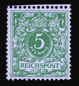 GE 47 1889 Five Pf. Green Eagle